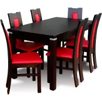 AEA Lehnstuhl Stil Möbel Esszimmer Garnitur Stuhl Gruppe Tisch 7tlg. Set Sets