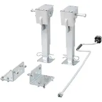 Northio Support de manivelle réglable pour camping-cars, 330-530 mm, lot de 2