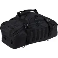 101 Inc . Sac de voyage tactique 3 en 1 pour le week-end - 45 litres - Noir