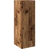 Syfax Meuble mural vieux bois 30,5x30x90 cm bois d'ingénierie