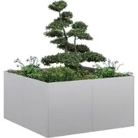 Prolenta Maison Exclusive - Bac à plantes 80x80x40 cm Acier galvanisé