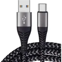 INF Lot de 2 câbles USB-C à charge rapide 60W, cordon USB vers Type-C tressé en nylon 2 m