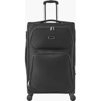 StarTech.com Valise souple - Trolley avec 4 roulettes pivotantes - Extensible - Serrure TSA - Compartiment avant avec fermeture éclair - Dimensions 50,5 x 34 x 82 cm - Noir