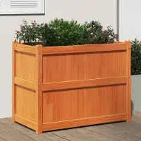 Prolenta Maison Exclusive - Bac à plantes brun ciré 90x50x70 cm Bois massif Pin