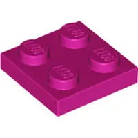 LEGO 3022 Pourpre (Magenta) 50 pièces