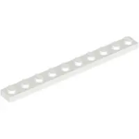 LEGO 1x10 panneaux 4477 - 100 pièces blanc