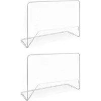 Prolenta Maison Exclusive - 2 poteaux de football avec filets, dimensions 182 x 61 x 122 cm, en acier, couleur blanche