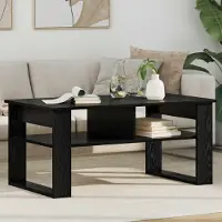 Prolenta Maison Exclusive - Table basse aspect chêne noir 96 x 54 x 44 cm Matériau dérivé du bois