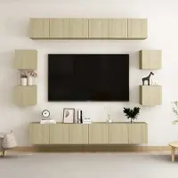 Prolenta Maison Exclusive - Ensemble de meubles TV 10 pcs Chêne sonoma Bois d'ingénierie