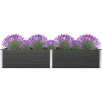 Prolenta Maison Exclusive - Jardinière surélevée 200 x 100 x 54 cm, WPC gris