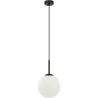 ITALUX Suspension DEORE noir et blanc, 1xE27x40W, verre, dimensions : 110x20x20 cm, IP20,