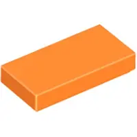 LEGO 1x2 carreaux 3069 - 50 pièces orange