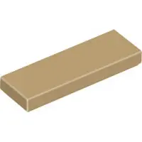 LEGO 50 pièces , part c. 63864, beige foncé (dark tan)