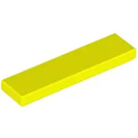 LEGO 50 pièces 2431 carreaux Tiles 1x4 Part Basic Panel 50 Neon Jaune