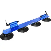 RockBros Porte-vélos à ventouses, Porte-bagages de toit pour vélo, pour 2 vélos, bleu