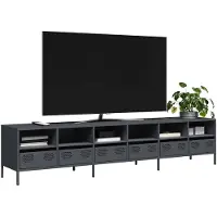 Prolenta Maison Exclusive - Meuble TV anthracite 202x39x43,5 cm acier laminé à froid