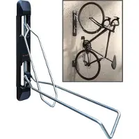Transmedia my wall Support mural pour vélo - HR11L, support mural pour vélo, peu encombrant, pivotant, rabattable, largeur de pneu jusqu'à 71 mm, suspension pour vélo, capacité de charge