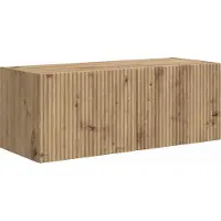 Syfax Meuble TV mural 78,5 x 31 x 29,5 cm Chêne artisan