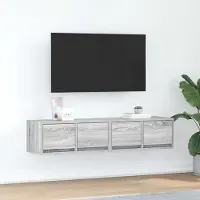 Prolenta Maison Exclusive - Meubles TV 2 pièces Gris Sonoma 60x31x25,5 cm Matériau dérivé du bois