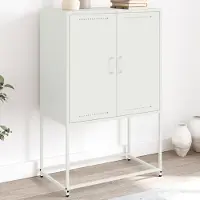 Prolenta Maison Exclusive - Meuble TV blanc 68x39x60,5 cm acier