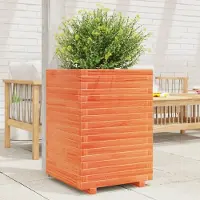 Prolenta Maison Exclusive - Jardinière cire marron 50x50x72 cm bois de pin massif
