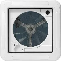 StarTech.com Lanterneau pour camping-car et caravane - Ventilateur d'extraction de toit - Éclairage LED 12 V - Plastique ABS - 35,6 x 36,1 cm - Blanc