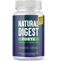 Glory Products OÜ Natural Digest Forte 1x 60 gélules, complément alimentaire naturel pour l'intestin - Très bonne tolérance
