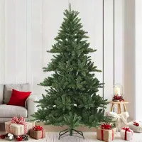 Prolenta Maison Exclusive - Sapin de Noël artificiel pliable vert 210 cm PVC, acier