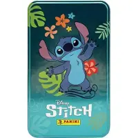 Panini Boîte Métal STITCH TC, 7 pochettes, 42 cartes, 180 cartes à collectionner, dont 100 dorées