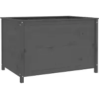 Syfax Lit surélevé de jardin gris 119,5x82,5x78 cm bois de pin massif