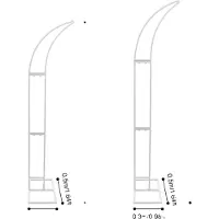 OEM Support mural, design incurvé, construction durable, BLANC, M
