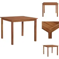 vidaXL Table de jardin 85x85x74 cm Acacia massif - Tables de jardin