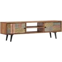 Prolenta Maison Exclusive - Meuble TV 140 × 30 × 40 cm en bois massif d'acacia