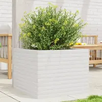Prolenta Maison Exclusive - Bac à plantes blanc 60x60x45,5 cm Bois massif de pin