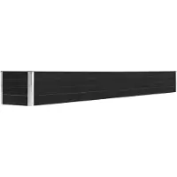 Syfax Lit surélevé de jardin Acier galvanisé 320x40x45 cm Anthracite