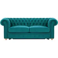 Wintech Chesterfield Max Borneo – Canapé trois places convertible avec sommier-Velluto 36-aveo