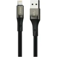 Cofi1453® Câble de charge en nylon anti-casse 3A Câble de données Chargeur rapide Câble de charge rapide 1,2 mètre Type-C Noir