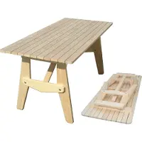 Sonstiges Table de jardin Table pliante en bois Table de balcon pliante Jardin Bois 70x180