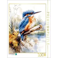CALVENDO Puzzle Martin-pêcheur | 1000 pièces Lege-Grandeur 64x48cm Photo-Puzzle pour des heures heureuses