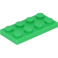 LEGO 50 pièces 3020 Plaques 2x4 Part Basic 50 vert clair