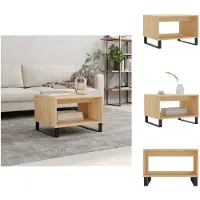 vidaXL Table basse Chêne Sonoma 60x50x40 cm Bois composite - Tables basses