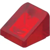 LEGO 1x1 Brique inclinée 30° x 1 x 1 x 1 x 2/3 54200 - 100 pièces Trans - Rouge