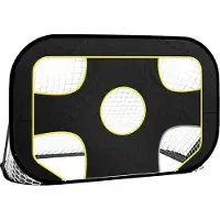 Syfax Filet de but de football avec cible 120x80x80 cm polyester