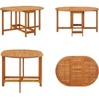 vidaXL Table de jardin 130x90x72 cm Acacia Bois Massif - Table de salle à manger - Tables de salle à manger