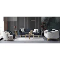 AEA Designer Sofa Set 4tlg Wohnzimmer Sofas 3 Sitz Couch Sessel Modern Design