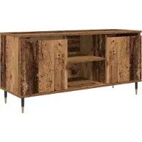 Syfax Meuble TV Bois Ancien 104 x 35 x 50 cm Bois d'ingénierie