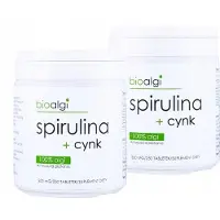 Bioalgi 2x Spiruline + Zinc en comprimés | Bioalgue | 250pcs | Complément alimentaire | Vitamine B12 | Nutrition du système immunitaire | Source de Zinc | Source de Zinc.