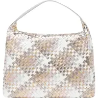 FENIA Sac hobo pour femme - blanc doré, taille unique