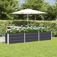 Prolenta Maison Exclusive - Bac à plantes anthracite 240 x 40 x 45 cm en acier
