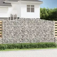 Prolenta Maison Exclusive - Paniers à gabions arqués 5 pcs 400x50x200/220 cm Fer galvanisé